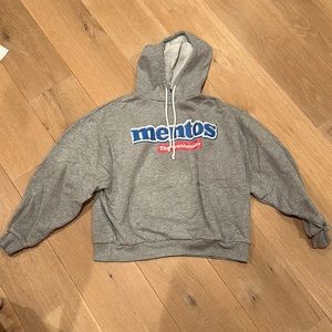 Zara mentos grey hoodie size medium